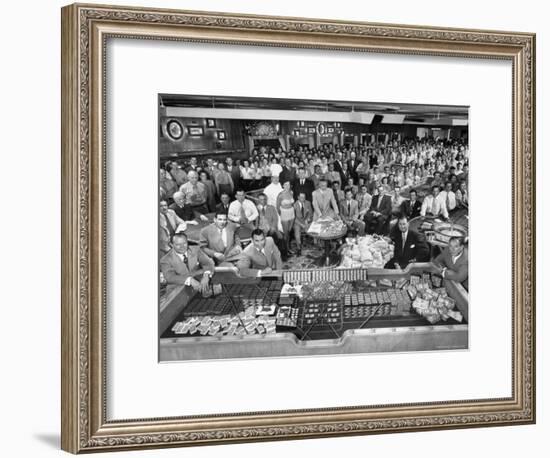 What a Big Casino Needs to Run for a Single Night is Shown by Desert Inn Employees-J. R. Eyerman-Framed Photographic Print