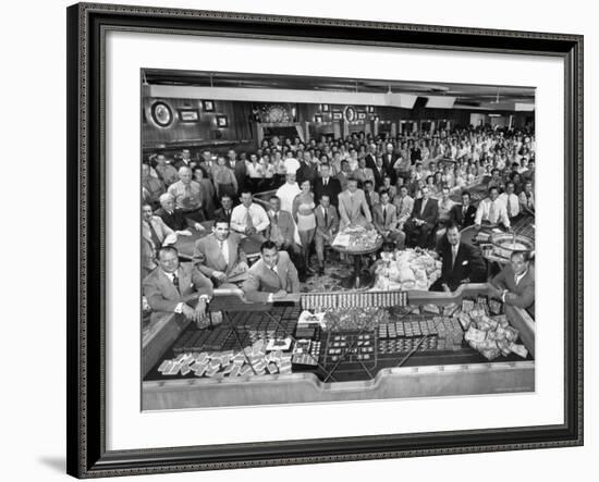What a Big Casino Needs to Run for a Single Night is Shown by Desert Inn Employees-J^ R^ Eyerman-Framed Photographic Print