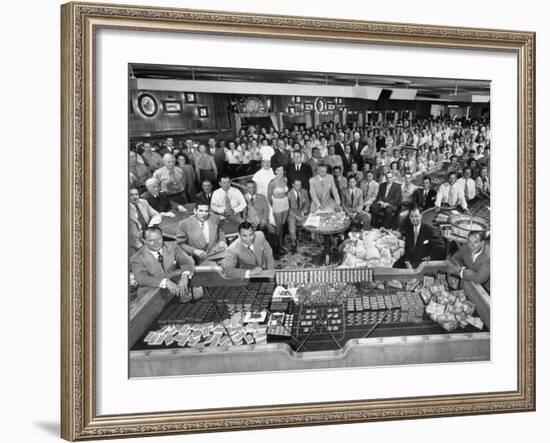 What a Big Casino Needs to Run for a Single Night is Shown by Desert Inn Employees-J^ R^ Eyerman-Framed Photographic Print