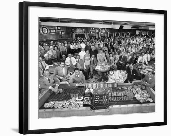 What a Big Casino Needs to Run for a Single Night is Shown by Desert Inn Employees-J^ R^ Eyerman-Framed Photographic Print