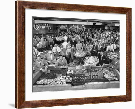 What a Big Casino Needs to Run for a Single Night is Shown by Desert Inn Employees-J^ R^ Eyerman-Framed Photographic Print