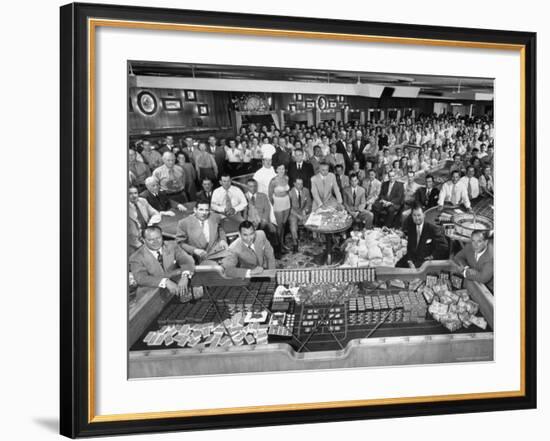 What a Big Casino Needs to Run for a Single Night is Shown by Desert Inn Employees-J^ R^ Eyerman-Framed Photographic Print