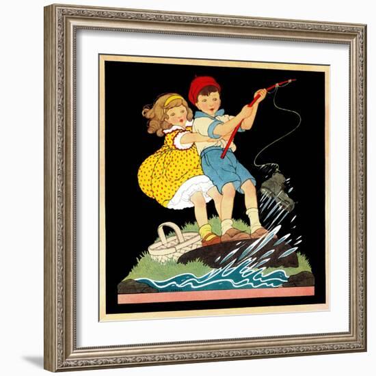 What a Catch - Child Life-Hazel Frazee-Framed Giclee Print