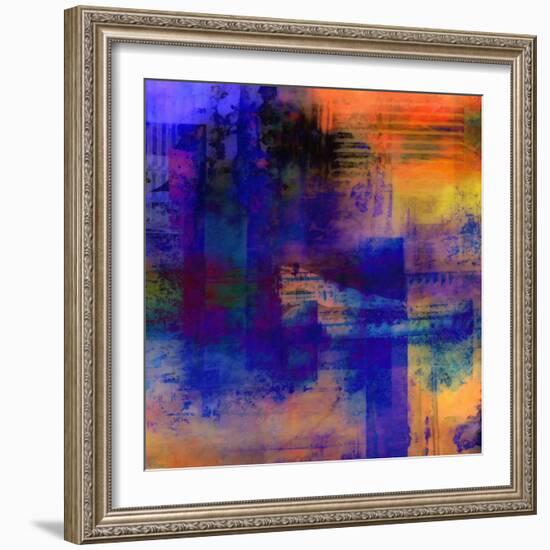 What a Color Art Series Abstract 11-Ricki Mountain-Framed Art Print