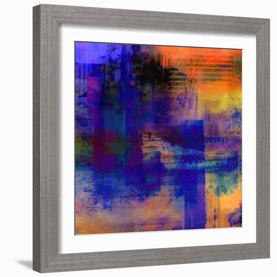 What a Color Art Series Abstract 11-Ricki Mountain-Framed Art Print