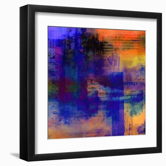 What a Color Art Series Abstract 11-Ricki Mountain-Framed Art Print