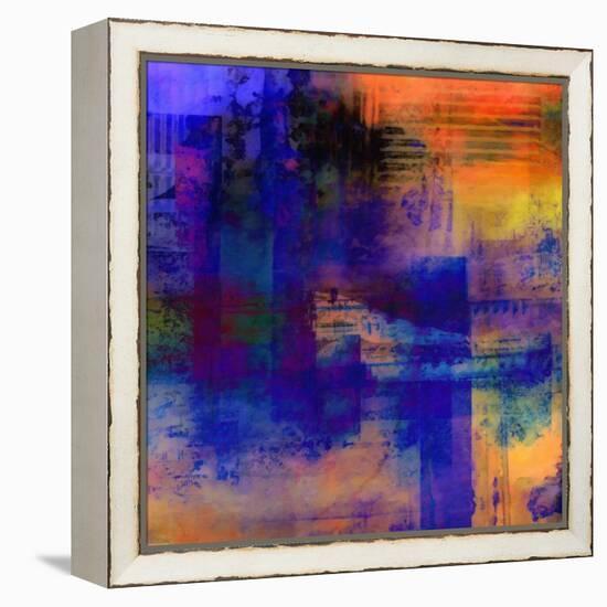 What a Color Art Series Abstract 11-Ricki Mountain-Framed Stretched Canvas