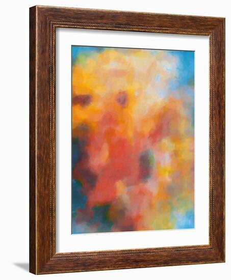 What a Color Art Series Abstract 4-Ricki Mountain-Framed Art Print