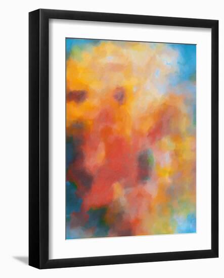 What a Color Art Series Abstract 4-Ricki Mountain-Framed Art Print