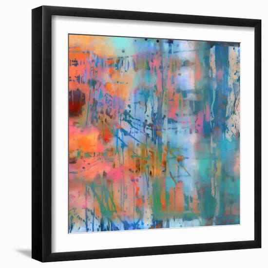 What a Color Art Series Abstract 8-Ricki Mountain-Framed Art Print