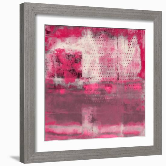What a Color Art Series Abstract V-Ricki Mountain-Framed Art Print