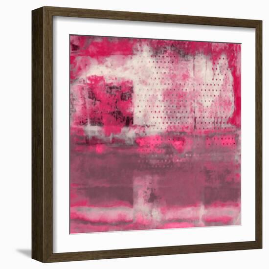 What a Color Art Series Abstract V-Ricki Mountain-Framed Art Print