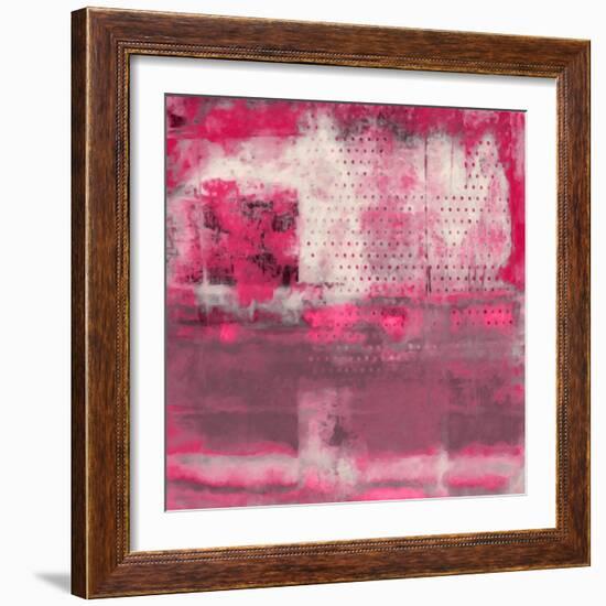 What a Color Art Series Abstract V-Ricki Mountain-Framed Art Print