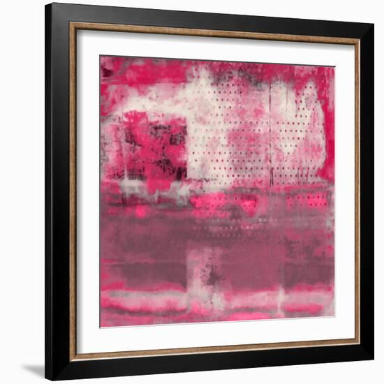 What a Color Art Series Abstract V-Ricki Mountain-Framed Art Print