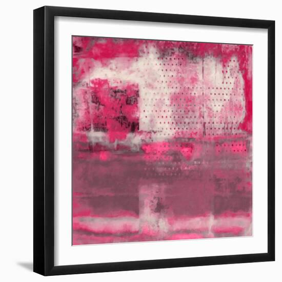 What a Color Art Series Abstract V-Ricki Mountain-Framed Art Print