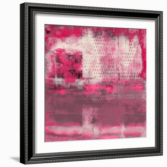 What a Color Art Series Abstract V-Ricki Mountain-Framed Art Print