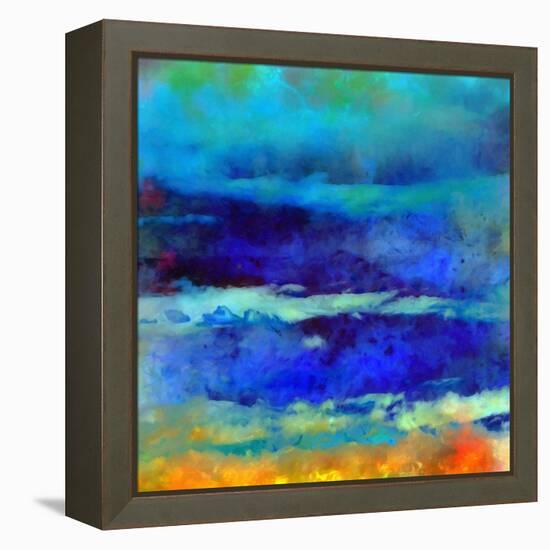 What a Color Art Series Abstract VIII-Ricki Mountain-Framed Stretched Canvas