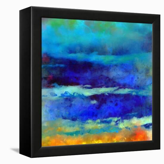 What a Color Art Series Abstract VIII-Ricki Mountain-Framed Stretched Canvas