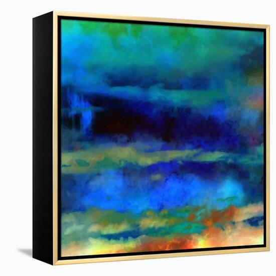 What a Color Art Series Abstract X-Ricki Mountain-Framed Stretched Canvas