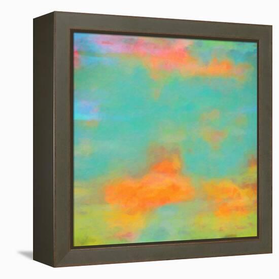 What a Color Art Series Abstract XII-Ricki Mountain-Framed Stretched Canvas