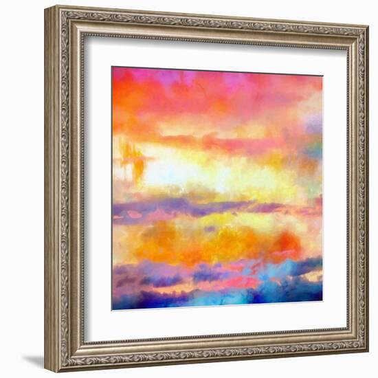 What a Color Art Series Abstract-Ricki Mountain-Framed Art Print