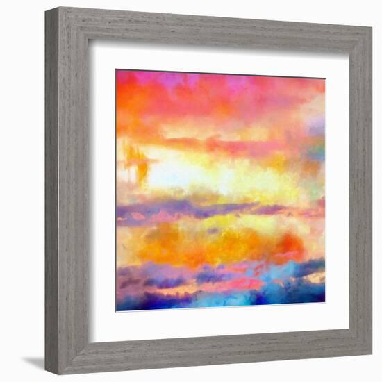 What a Color Art Series Abstract-Ricki Mountain-Framed Art Print