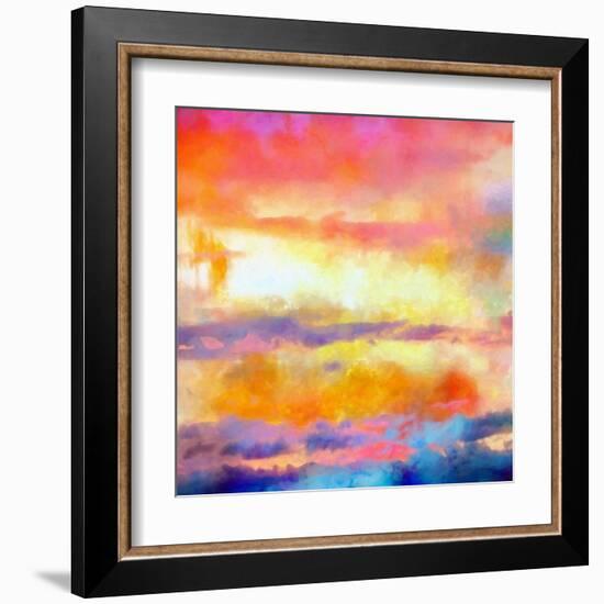 What a Color Art Series Abstract-Ricki Mountain-Framed Art Print