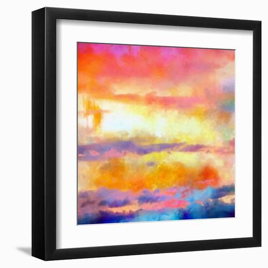 What a Color Art Series Abstract-Ricki Mountain-Framed Art Print