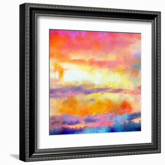 What a Color Art Series Abstract-Ricki Mountain-Framed Art Print