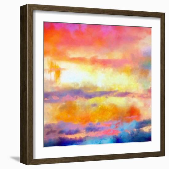 What a Color Art Series Abstract-Ricki Mountain-Framed Premium Giclee Print