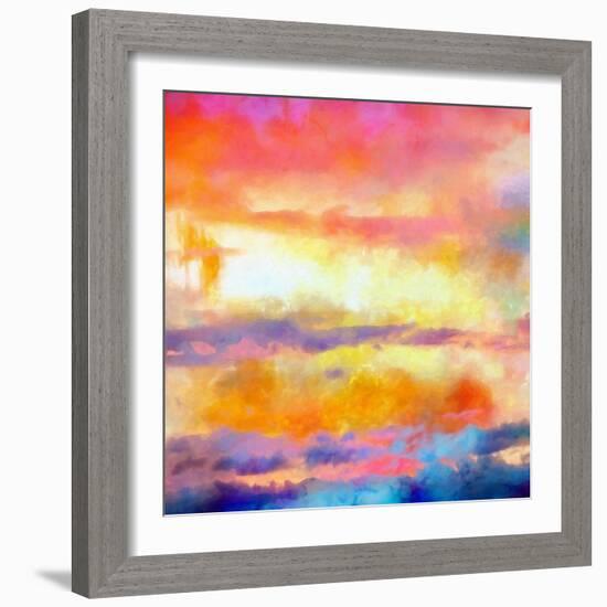 What a Color Art Series Abstract-Ricki Mountain-Framed Art Print