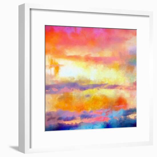 What a Color Art Series Abstract-Ricki Mountain-Framed Art Print