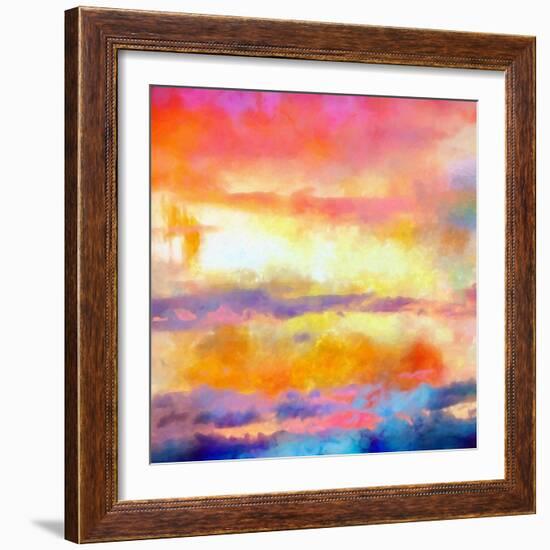 What a Color Art Series Abstract-Ricki Mountain-Framed Art Print