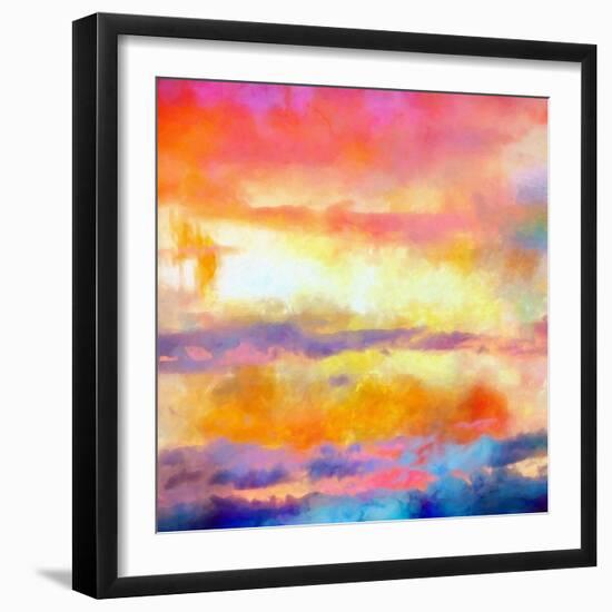 What a Color Art Series Abstract-Ricki Mountain-Framed Art Print