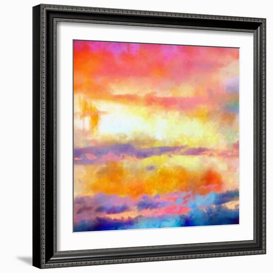 What a Color Art Series Abstract-Ricki Mountain-Framed Art Print