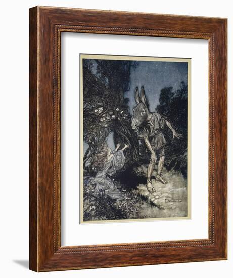 What Angel Wakes Me from My Flowery Bed?-Arthur Rackham-Framed Giclee Print