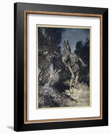 What Angel Wakes Me from My Flowery Bed?-Arthur Rackham-Framed Giclee Print