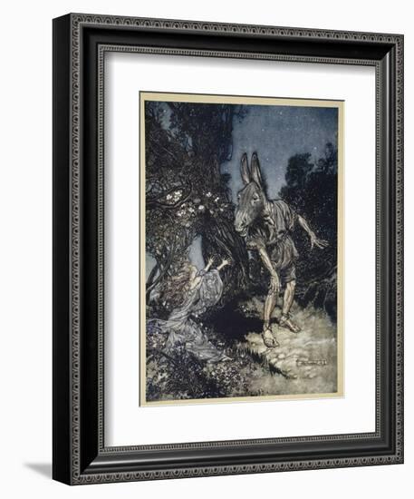 What Angel Wakes Me from My Flowery Bed?-Arthur Rackham-Framed Giclee Print