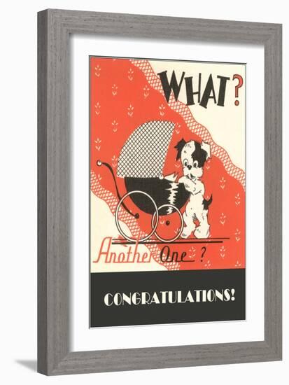 What? Another One? Dog with Pram-null-Framed Art Print