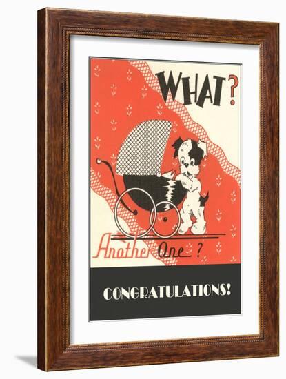 What? Another One? Dog with Pram-null-Framed Art Print