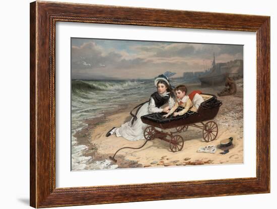 What are the Wild Waves Saying?-Charles Wynne Nicholls-Framed Giclee Print