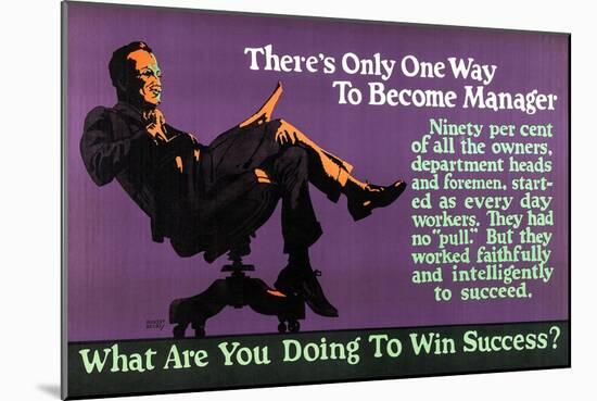 What Are You Doing To Win Success?-Robert Beebe-Mounted Art Print