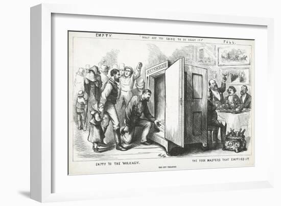 What Are You Going to Do About It , from Harpers Weekly, 14th October 1871-Thomas Nast-Framed Giclee Print