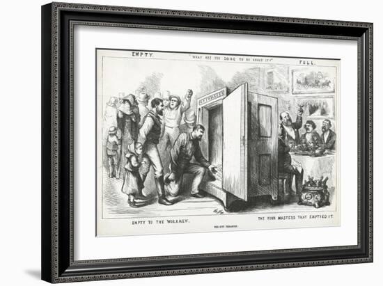 What Are You Going to Do About It , from Harpers Weekly, 14th October 1871-Thomas Nast-Framed Giclee Print