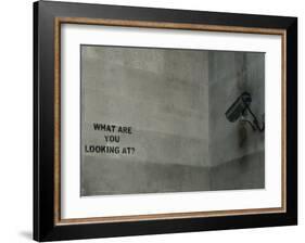 What Are You Looking At-Banksy-Framed Giclee Print