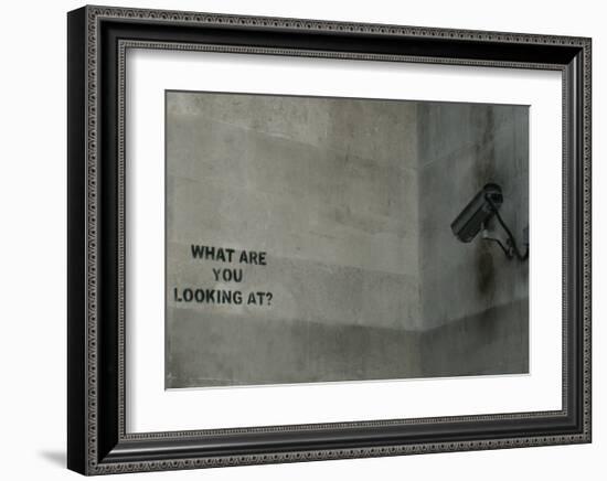 What Are You Looking At-Banksy-Framed Giclee Print