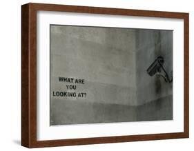 What Are You Looking At-Banksy-Framed Giclee Print