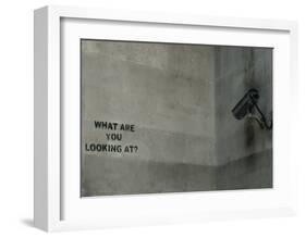 What Are You Looking At-Banksy-Framed Giclee Print