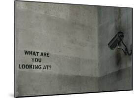 What Are You Looking At-Banksy-Mounted Giclee Print