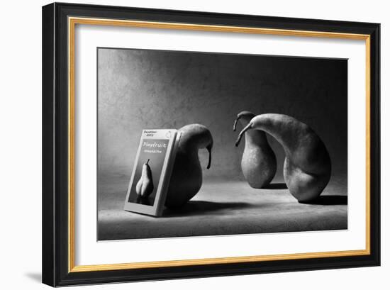 What are You Reading, Son?!-Victoria Ivanova-Framed Photographic Print